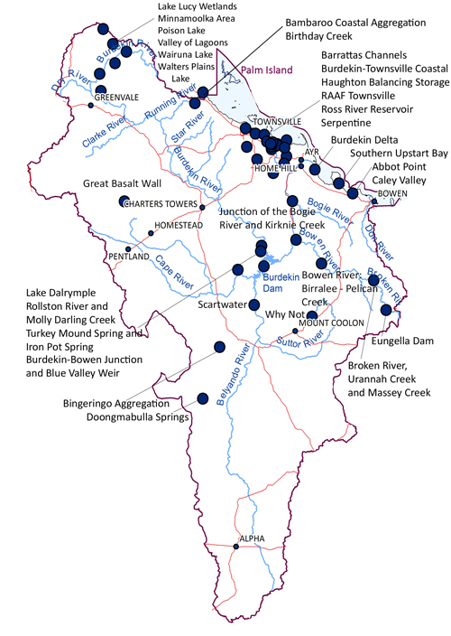 Figure 16 - Directory of Important Wetlands in BDT Region
